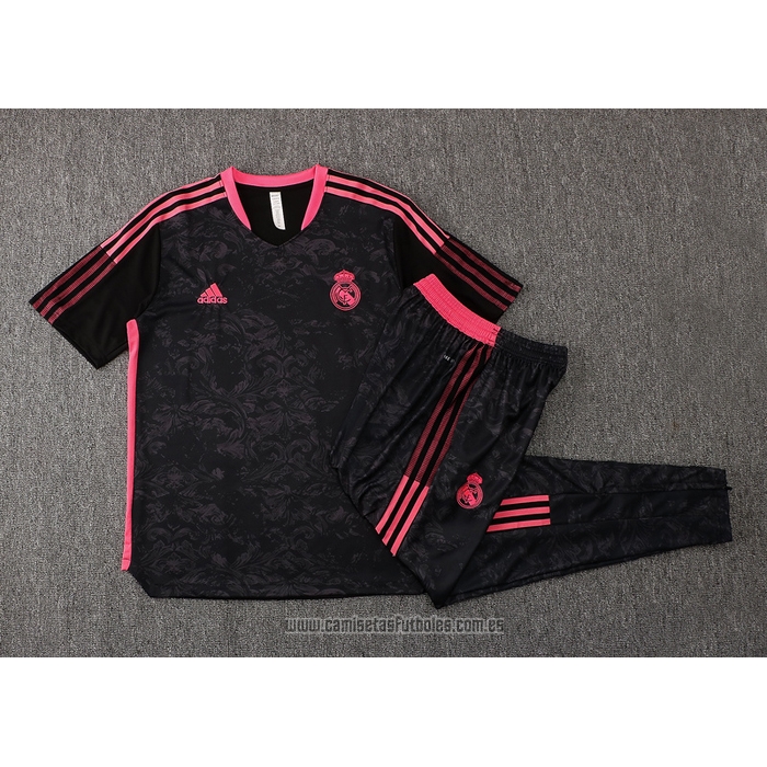 Chandal del Real Madrid Manga Corta 2021-2022 Negro